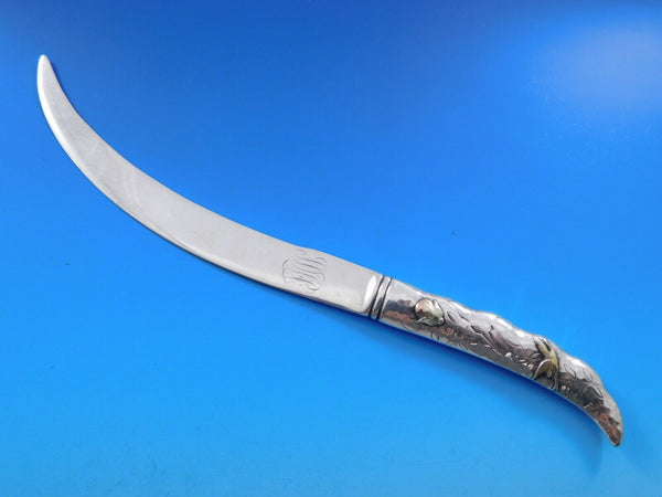 Tiffany & Co. Shiebler Sterling Silver Paper Knife Mixed Metals Bird 10 1/2"