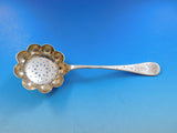 King William Engraved by Tiffany & Co Sterling Silver Pea Spoon GW Fluted 8 1/4"