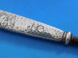 Lap Over Edge Acid Etched by Tiffany Sterling Silver Button Hook Flowers 8 1/2"