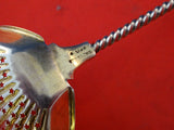 Medallion with Twist by Wood & Hughes Sterling Silver Sugar Sifter Ladle GW 7.5"