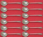 Craftsman by Towle Sterling Silver Cream Soup Spoon Set 12 pieces 6 1/2"