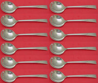 Craftsman by Towle Sterling Silver Cream Soup Spoon Set 12 pieces 6 1/2"