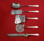 Rose Point by Wallace Sterling Silver Brunch Serving Set 5pc HH WS Custom Made