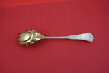 Persian by Tiffany & Co.  Sterling Silver Salad Serving Fork gold wash 10 1/2"