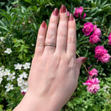 18k White Gold Wedding Band Ring Size 7 Jewelry (#J7286)