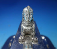 Egyptian Revival by Gorham Silverplate Inkwell w/ Double Well #4905 (#5720)