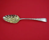 Richard Crossley English Georgian Sterling Silver Berry Spoon Light GW w/ Fruit