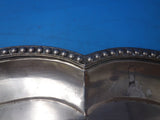 Austrian .812 Silver Tea Tray Beaded Border Applied Handles Engraved (#6006)