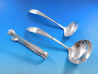 Fiesta by Hallmark Sterling Silver Flatware Set Service 73 pieces G Monogram