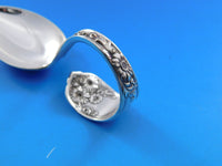 Wellesley by International Sterling Silver Baby Spoon Bent Handle Custom 3 5/8"