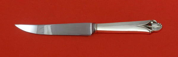 Woodlily by Frank Smith Sterling Silver Steak Knife Serrated HHWS Custom 8 1/2"