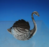 Martin Mayer German .800 Silver Salt Cellar Swan Shape 1 7/8" x 2 1/8" (#6830)