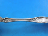 Irian by Wallace Sterling Silver Berry Spoon Small Gold Washed Figural 7 3/4"