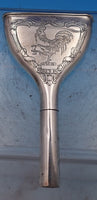 Wm Kerr Sterling Silver Wine Funnel Rooster Holding Glass #53 4.75" (#8385)