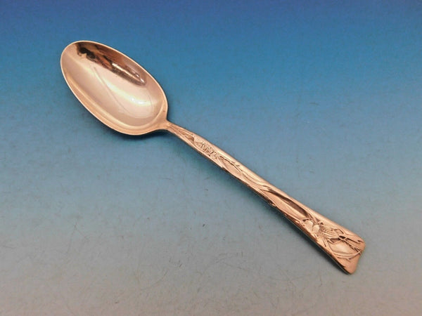 Lap Over Edge Acid Etched By Tiffany Sterling Teaspoon w/ Bug "1882" 6"