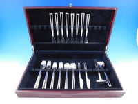 Avanti by Celsa Mexico Sterling Silver Flatware Set 8 Service Modern 42 pieces