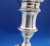 T. Hannam and R. Mills English Georgian Sterling Silver Candlestick Pair (#8432)