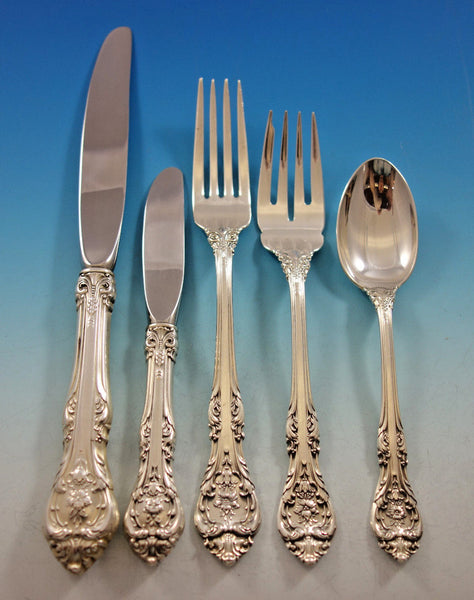 King Edward by Gorham Sterling Silver Flatware Set 8 Service 44 pcs Place Size
