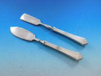 Art Deco by Josef Carl Klinkosch Vienna Austria 800 Silver Flatware Set Service