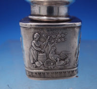 Neresheimer and Sohne German .925 Silver Snuff Box with Figural Scenes (#7209)