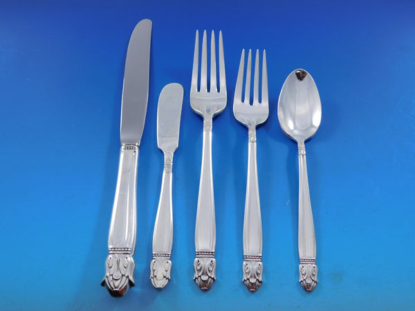 Danish Princess by Holmes & Edwards Silverplate Flatware Set 12 Service 79 pcs