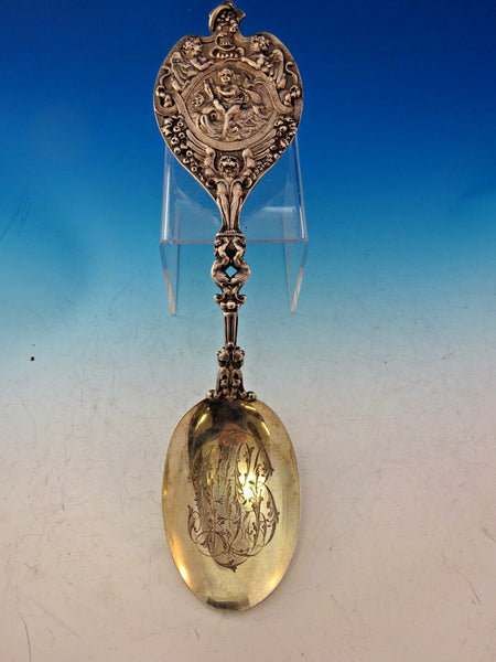 Tiffany & Co. Sterling Silver Bonbonniere Serving Spoon #620 11 1/2" Cherub