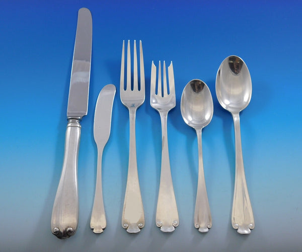 Flemish by Tiffany and Co Sterling Silver Flatware Set 12 Service Dinner 75 Pcs