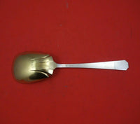 Coin Silver by Unknown Berry Spoon Gold Washed Deco Style 8 7/8" Serving