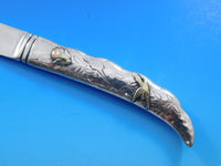 Tiffany & Co. Shiebler Sterling Silver Paper Knife Mixed Metals Bird 10 1/2"