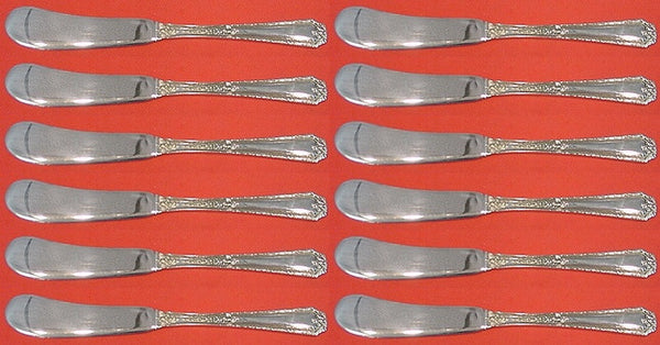 Louis XIV by Towle Sterling Silver Butter Spreader flat handle Set 12 pcs