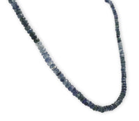 60 Carat TW Genuine Sapphire Ombre Faceted Bead Necklace with 14k Clasp (#J7237)