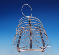 English Sterling Silver Toast Rack 5 1/2" x 6" x 4" (#7883)