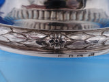English Georgian Sterling Silver Basket with Swing Handle Pierced Ribbon (#8388)