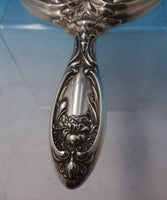 Peony by Wallace Sterling Silver Hand Mirror #1900 9 1/4" x 5" (#5203)