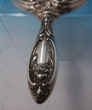 Peony by Wallace Sterling Silver Hand Mirror #1900 9 1/4" x 5" (#5203)