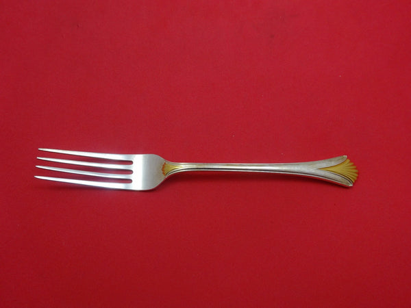 Regency Shell Gold by Lunt Sterling Silver Regular Fork 7 1/2"