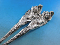 Love Disarmed by Reed and Barton Sterling Silver Salad Serving Set GW Old 8 1/4"