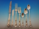 Chateau Rose by Alvin Sterling Silver Flatware Set for 8 Service 64 pcs Dinner