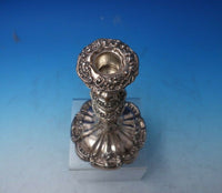 Silverplate Candlestick Floral Motif #5688 9" x 2 1/4" (#5827)