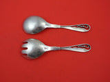 Ornamental #42 by Georg Jensen Sterling Silver Salad Serving Set GJ mark 7 1/2"