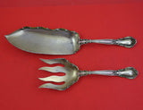 Chantilly by Gorham Sterling Silver Fish Serving Set 2pc w/Enamel Applied Lacing