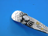 Lap Over Edge Mixed Metals By Tiffany Sterling Demitasse Spoon w/ Applied Crab