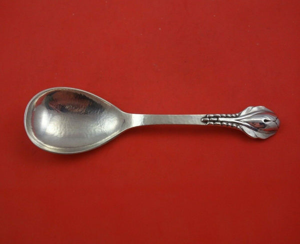 Crocus aka #3 by Evald Nielsen Danish Sterling Silver Serving Spoon 9 3/4"