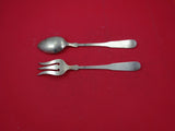 Fiddleback by Daniel Porter Sterling Silver Lettuce Set 8 1/2"
