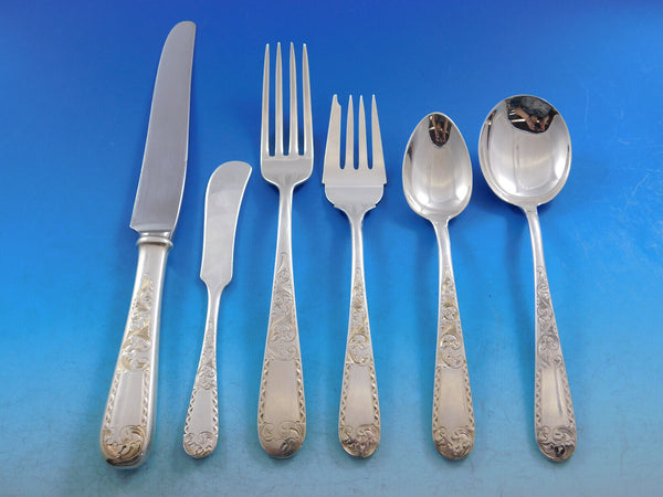 Mayflower by Kirk Sterling Silver Flatware Set 12 Service 78 pcs No monograms!