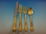 Cambridge by Gorham Sterling Silver Flatware Service 12 Set Vermeil 48 Pieces