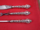 Douvaine by Unger Sterling Roast Carving Set 3pc HH Knife 14" Fork 11" Hone 12"