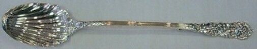 Trajan by Reed & Barton Sterling Silver Stuffing Spoon Button Shell Bowl 13 3/4"