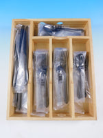 L'Ame Black by Christofle France Stainless Steel Flatware Service Set 36 pcs New