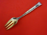Vine By Tiffany Sterling Silver Caviar Fork Gold washed w/ Gourds Motif 6"